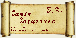 Damir Koturović vizit kartica